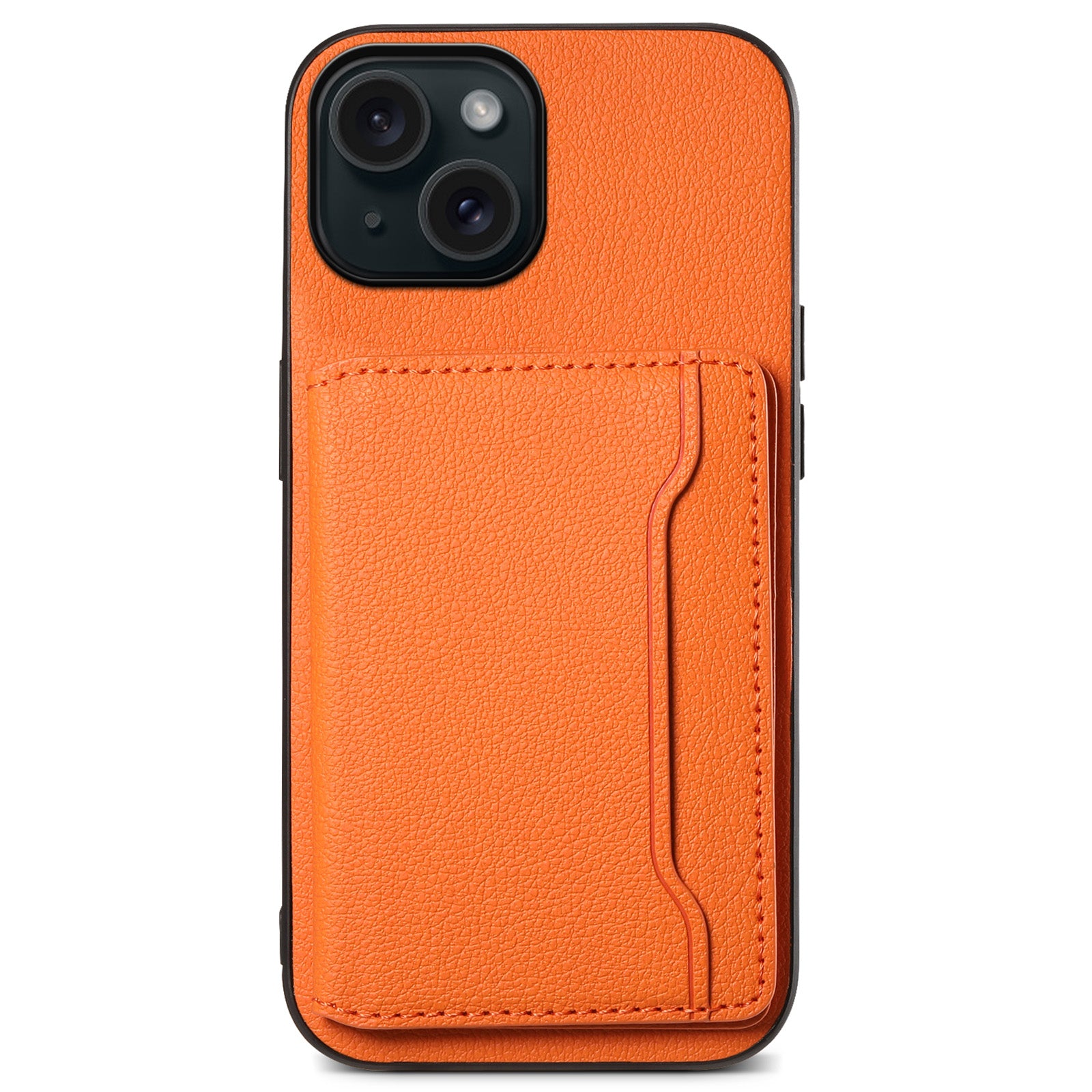 For iPhone 15 Shockproof Case Calf Texture PU Leather Phone Cover For iPhone 15 Shockproof Case Calf Texture PU Leather Phone Cover